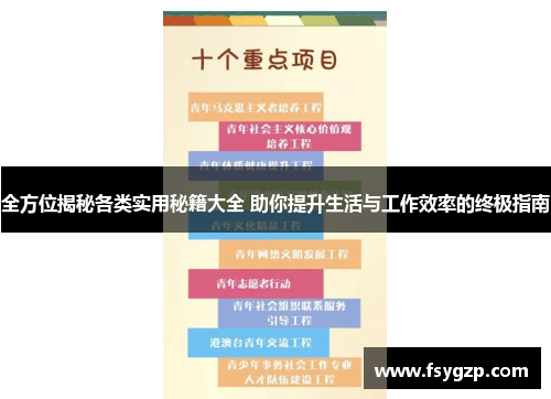 全方位揭秘各类实用秘籍大全 助你提升生活与工作效率的终极指南